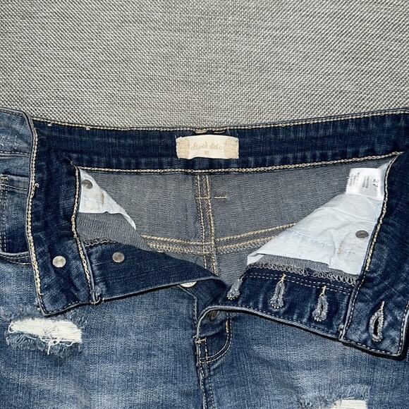 Altar’d State button fly distressed high waisted denim shorts size 27 - Picture 4 of 8